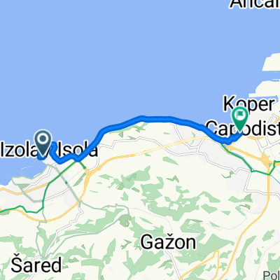 Ribiška ulica nach Pristaniška ulica