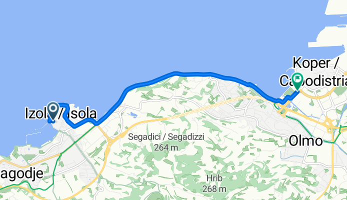 Ribiška ulica nach Pristaniška ulica