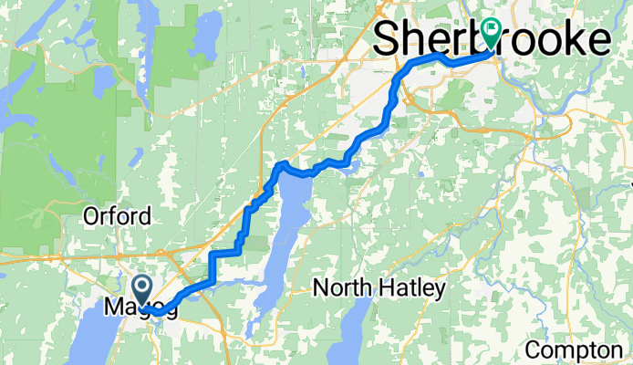 Route to Sherbrooke