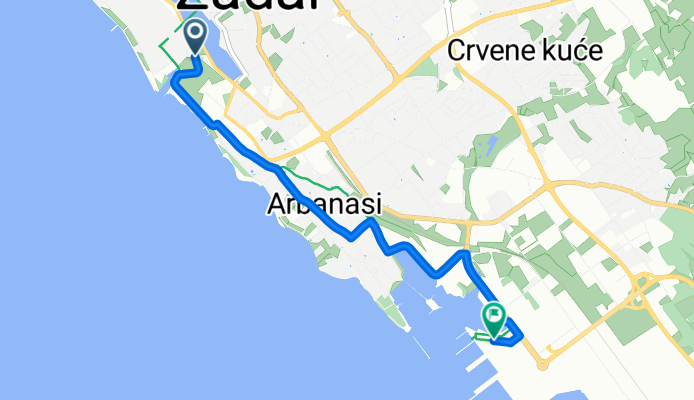 Ulica Elizabete Kotromanić, Zadar to Zadar