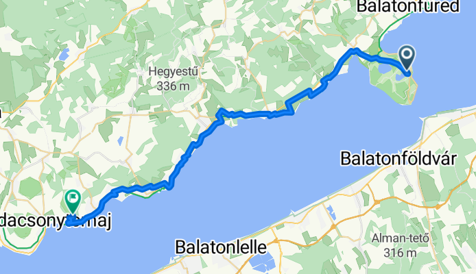 Csokonai utca 55–57., Tihany to Kápolnavölgyi út 25., Badacsonytomaj