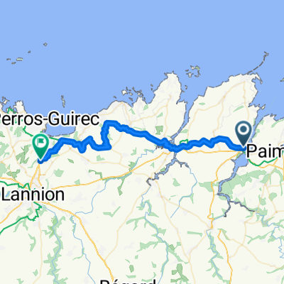 Rue Saint-Christophe nach Route de Perros