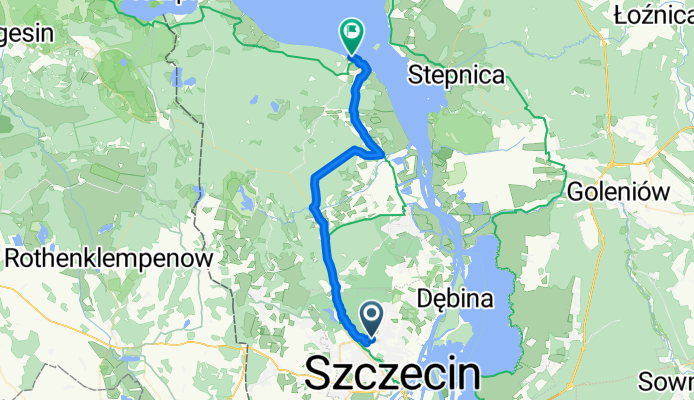 Grzybowa, Szczecin do Spacerowa, Trzebież