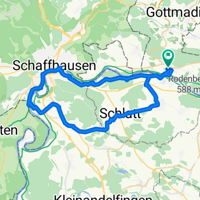 Route in Gailingen am Hochrhein