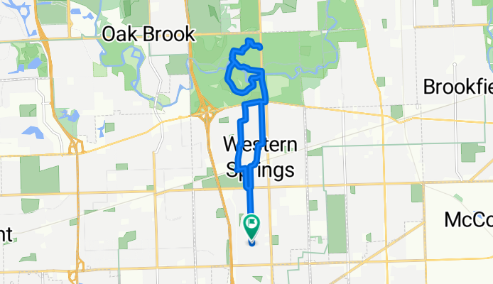 Woodland Ave, Western Springs to Woodland Ave, Western Springs