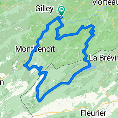 Route in Les Combes