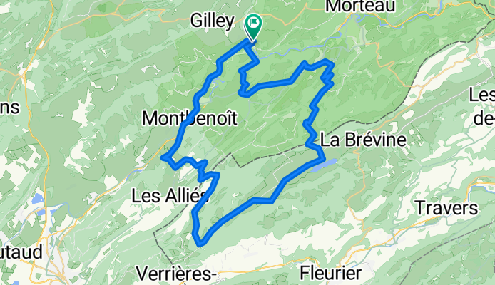 Route in Les Combes