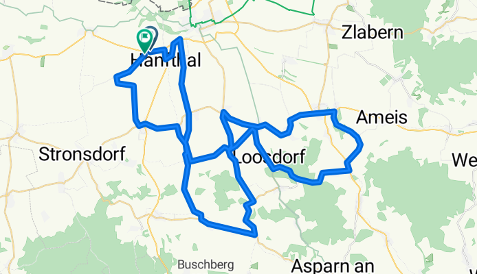 Route in Laa an der Thaya