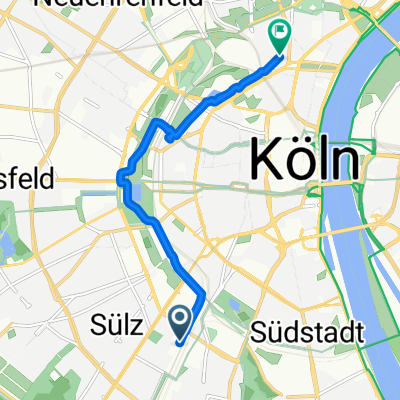Rhöndorfer Straße, Köln nach Balthasarstraße, Köln