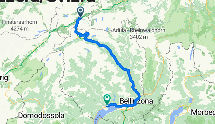 Von Andermatt bis Locarno