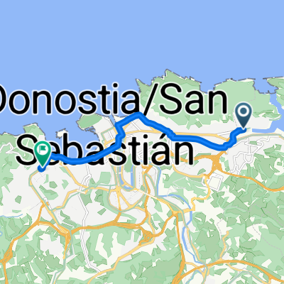Pasai Trintxerpe, Pasaia to Guridi Musikaria Kalea, Donostia / San Sebastián