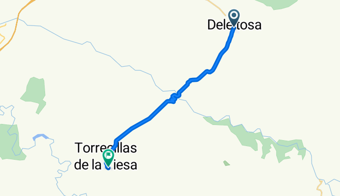 Plaza de la Constitución, Deleitosa to Calle Vallispedros, Torrecillas de la Tiesa