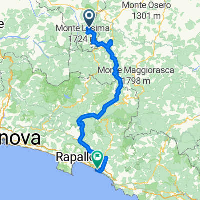 SP 89, Brallo di Pregola nach Piazza Nostra Signora dell'Orto, Chiavari