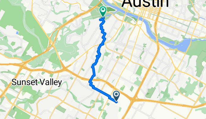 Witham Ln, Austin to Barton Hills, Austin