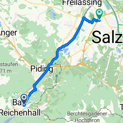 Baderstraße, Bad Reichenhall nach Europastraße, Salzburg