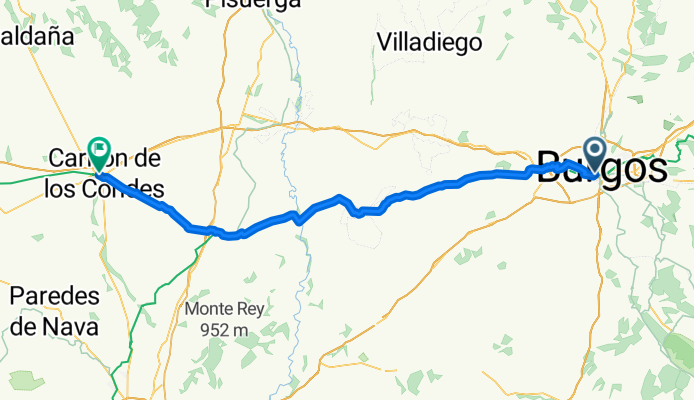 Calle de Fernán González, Burgos nach San Zoilo, Carrión de Los Condes