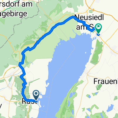 Ruster Bucht, Freistadt Rust nach Triftstraße, Weiden am See