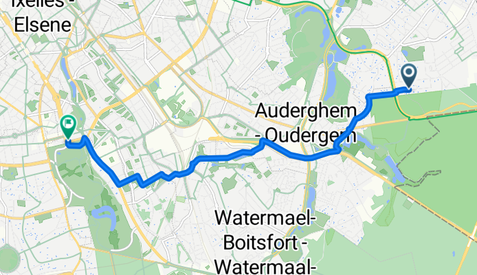 Avenue de la Faisanderie, Woluwe-Saint-Pierre à Avenue Louise, Bruxelles