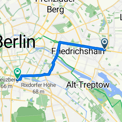 Frankfurter Allee 124A nach Blücherstraße