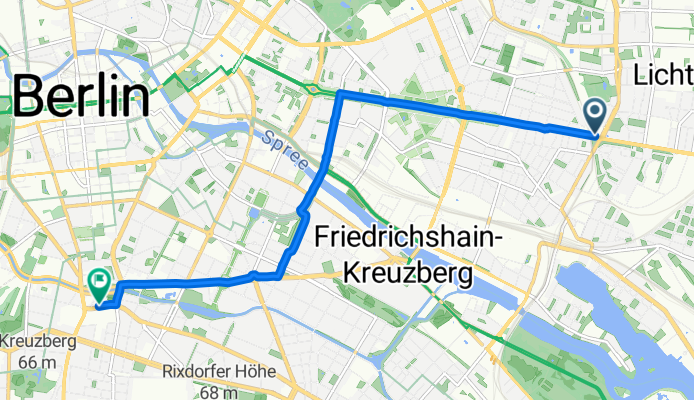 Frankfurter Allee 124A nach Blücherstraße
