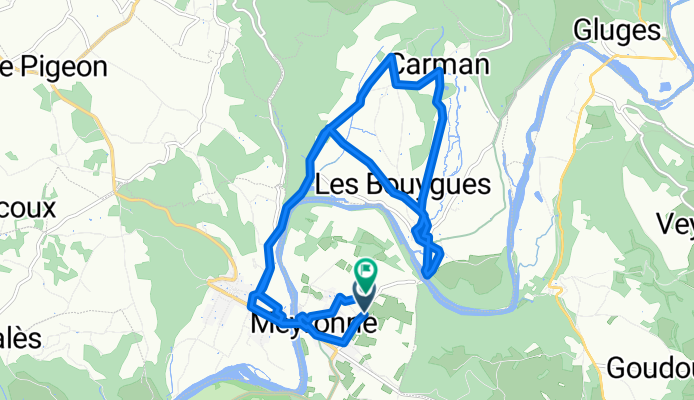 Route in Meyronne met Dirk en Leen