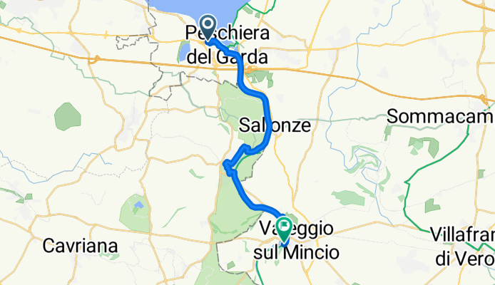 Via Bell’Italia, Peschiera del Garda nach Via Raffaello Sanzio, Valeggio sul Mincio