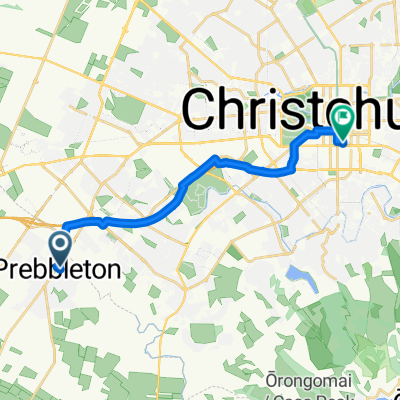 Stationmasters Way, Prebbleton to Pilgrim Pl, Christchurch