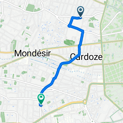 70 Rue Pasteur, Bordeaux à 3 Rue de Maître Jean, Bordeaux