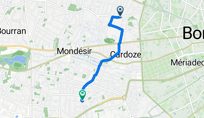 70 Rue Pasteur, Bordeaux à 3 Rue de Maître Jean, Bordeaux