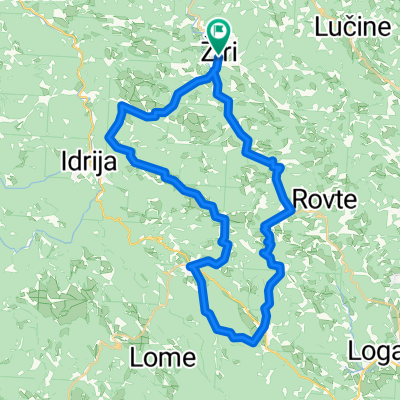 Route in Žiri