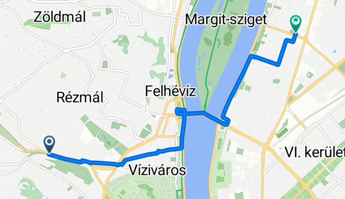 Szilágyi Erzsébet fasor, Budapest to Váci út, Budapest
