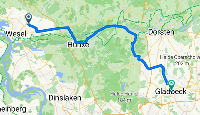 Von Wesel bis Gladbeck
