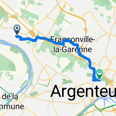 Rue de Chennevières, Herblay-sur-Seine à Rue de la République, Argenteuil