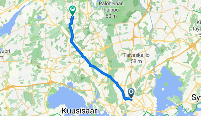 Kumpulantie, Helsinki a Ruukkupolku, Vantaa
