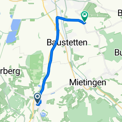 Auhalde, Mietingen nach Am Flugplatz, Laupheim