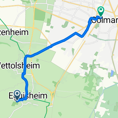 Rue du Bassin, Eguisheim to Rue des Clefs, Colmar