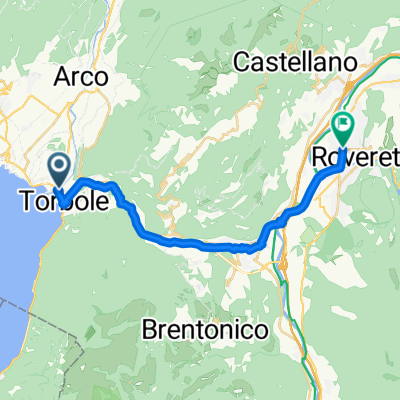 Fahrradtour von Via Giacomo Matteotti 108, 38069, Nago-Torbole