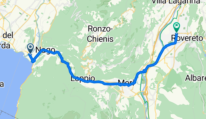 Fahrradtour von Via Giacomo Matteotti 108, 38069, Nago-Torbole