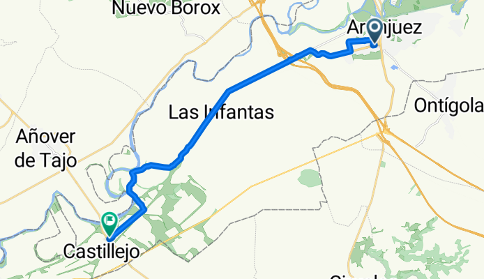 Calle de la Florida, Aranjuez to Camino Natural del Tajo, Aranjuez