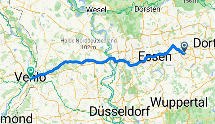 Brüderstraße, Bochum nach Geldersepoort, Venlo