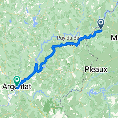 Etape 1 : DORDOGNE Chalvignac to Argentat-sur-Dordogne