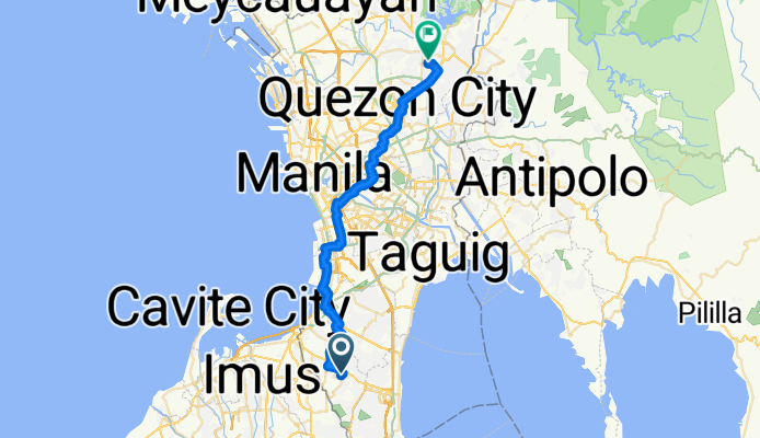 Route from Rose of Heaven Drive