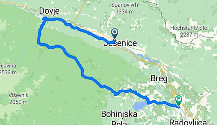 Jesenice -Radovna-Bled-Lesce