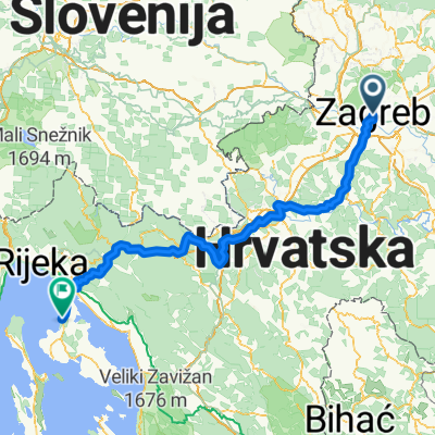 From Zagreb to Omišalj