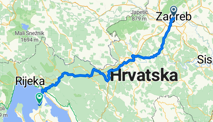 From Zagreb to Omišalj