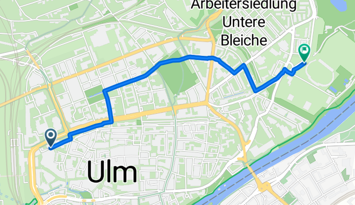 Albert-Einstein-Platz, Ulm nach Stadionstraße, Ulm