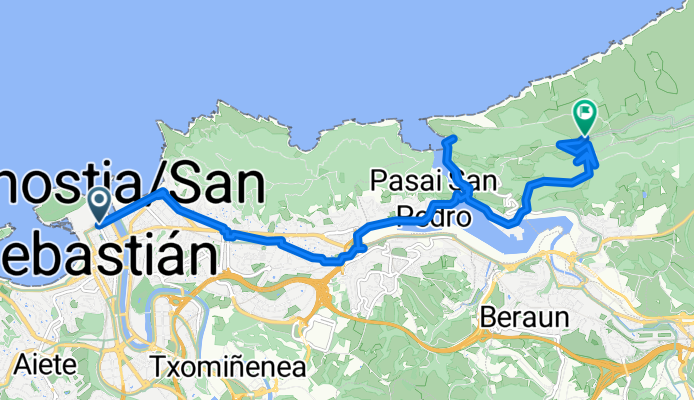 Boulevard Zumardia, Donostia / San Sebastián nach GI-3440, Pasaia