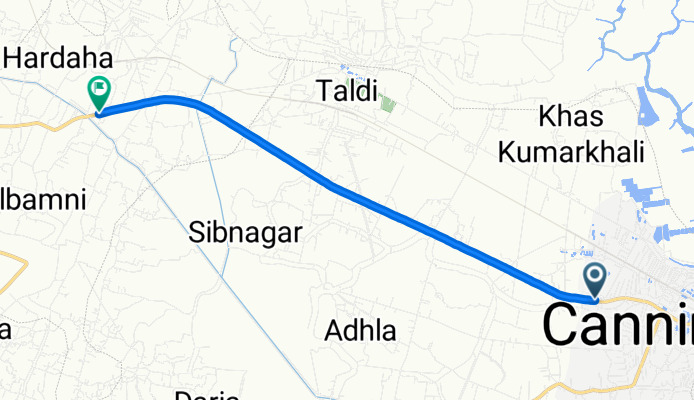 Baruipur - Canning Road to Baruipur - Canning Road