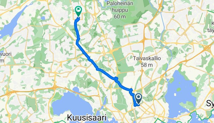 Kumpulantie, Helsinki a Ruukkupolku, Vantaa