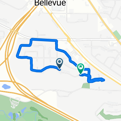 Hillside Heights Dr, Bellevue to Hillside Heights Dr, Bellevue